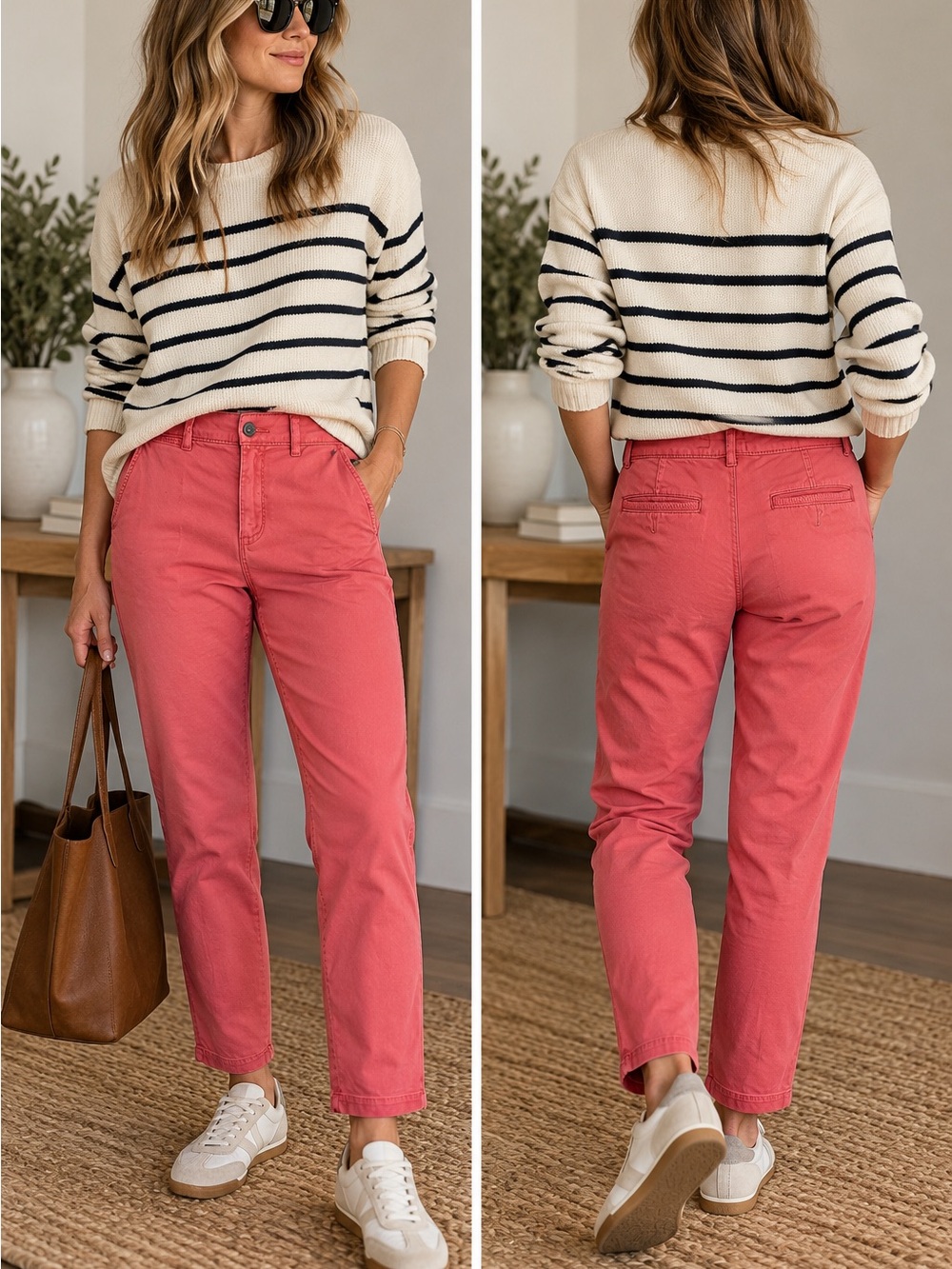 Anthropologie Pilcro and the Letterpress Hyphen Chino Pants - Coral Pink- Size30